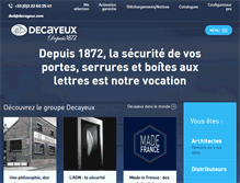 Tablet Screenshot of decayeux.com